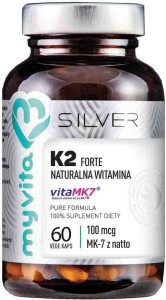 Vitamine K2 Forte VitaMK-7 100mcg 60 capsules MyVita Silver Pure