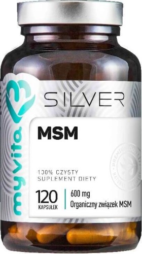 MSM 600mg 120 capsules MyVita Silver Pure