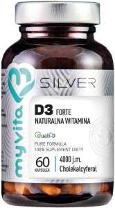 Witamina D3 Forte 4000j.m. 100mcg 60 kapsułek MyVita Silver Pure