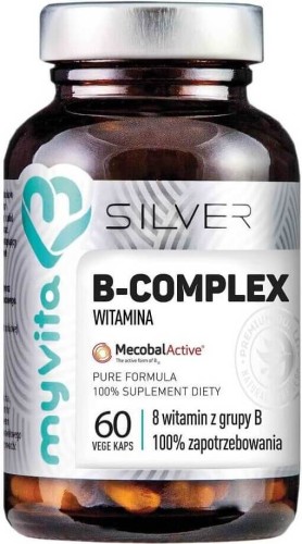 B-complex 8 vitmains from group B 60 capsules MyVita Silver Pure