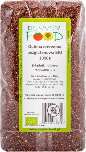 Quinoa red gluten-free BIO 1000g Denver Food