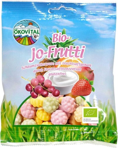 FRUIT  YOGURT JELLIES GLUTEN-FREE BIO 80 g - OKOVITAL