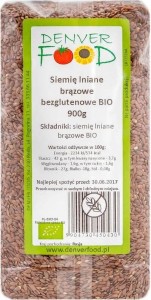 Brown linseed, gluten-free BIO 900g Denver Food