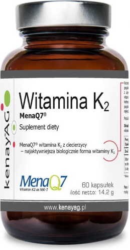 Vitamine K MK-7 MenaQ7 100mcg 60 kenayAG-capsules