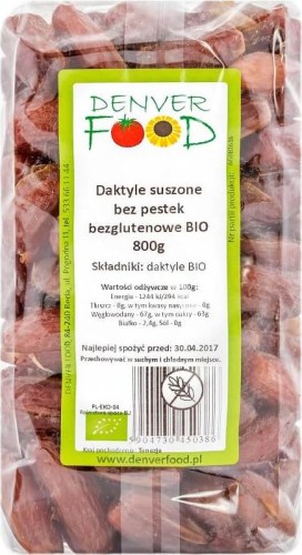 Dates dried gluten-free BIO 800g Denver Food