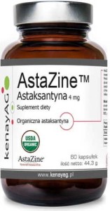 Astaxanthin AstaZine 4mg 60 capsules kenayAG