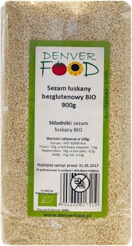 Shelled sesame gluten-free BIO 900g Denver Food