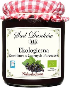 ZUCKERARME MARMELADE MIT SCHWARZEN JOHANNISBEEREN  BIO 270 g - SAD DANKÓW