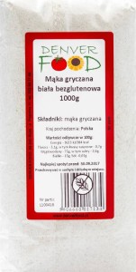 Buckwheat flour white gluten-free 1000g Denver Food