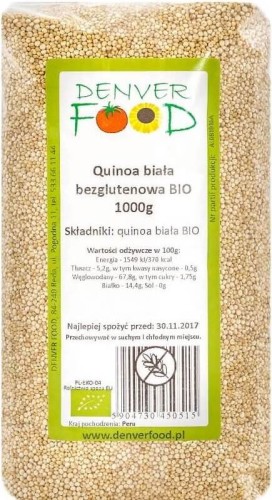 Gluten-free white quinoa BIO 1000g Denver Food