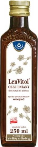 LenVitol Koudgeperste lijnolie 250ml Oleofarm