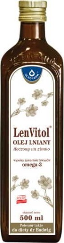 LenVitol Koudgeperste lijnolie 500ml Oleofarm