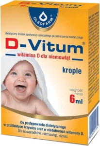 D-Vitum Vitamin D for babies drops D3 400 units 6ml Oleofarm