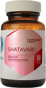 Shatavari Asparagus racemosus ekstrakt standaryzowany 220 mg 90 kapsułek Hepatica