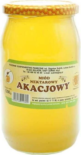 Nectar acacia honey 1200g Rodzinna Pasieka Sudnik