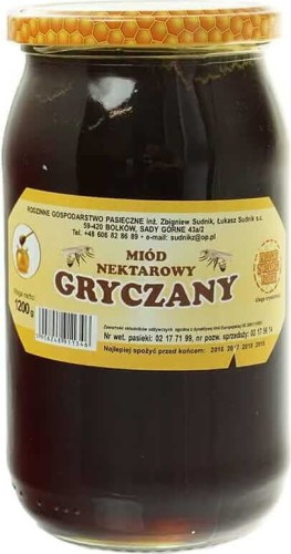 BUCKWHEAT HONEY NECTAR 1200g Rodzinna Pasieka Sudnik