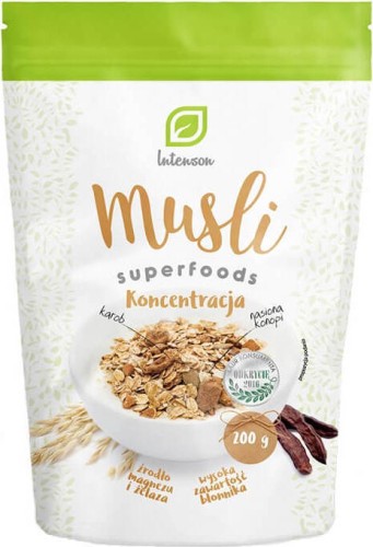 Muesli oat + focus 200g  Intenson