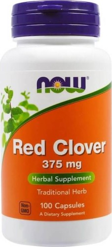 NOW Foods Red Clover (czerwona koniczyna) 375mg 100 kapsułek