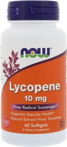 Lycopeen uit tomatenextract Lycopeen 10 mg 60 capsules NOW FOODS