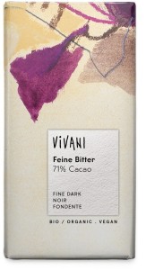 BITTER CHOCOLATE 71% KAKAO BIO 100 g - VIVANI