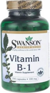 Witamina B-1 Tiamina Vitamin B-1 100mg 250 kapsułek SWANSON