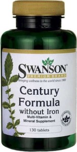 Multiwitamina bez żelaza Century Formula without Iron 130 tabletek SWANSON