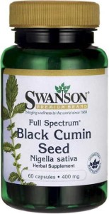 Nasiona czarnego kminu czarnuszki FS Black Cumin Seed 400mg 60 kapsułek SWANSON