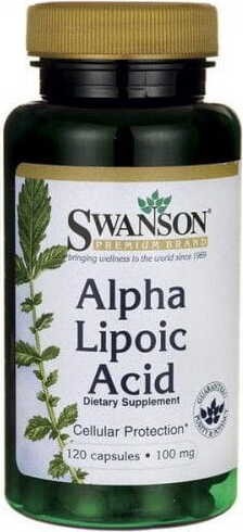 ALA kwas alfa liponowy Alpha Lipoic Acid 100mg 120 kapsułek SWANSON