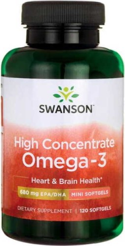 High Concentrate Omega-3 MEG-3 120 capsules SWANSON