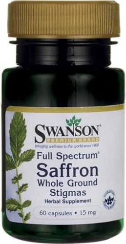 Saffron Whole Ground Stigmas 15mg 60 capsules SWANSON