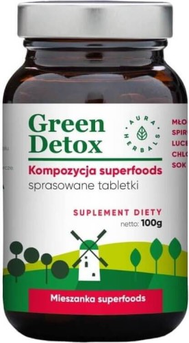 Green Detox 75 tabletten 100g AURA HERBALS