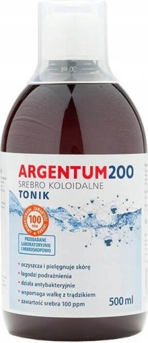 Argentum 200 Colloïdaal zilver tonic 100PPM 500ml Aura Herbals