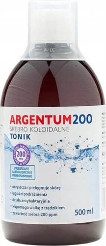Argentum 200 Colloïdaal zilver tonic 200PPM 500ml Aura Herbals