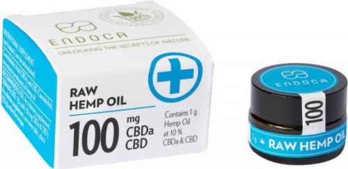 Hemp paste RAW 10% 100mg CBDa+CBD 1g Endoca