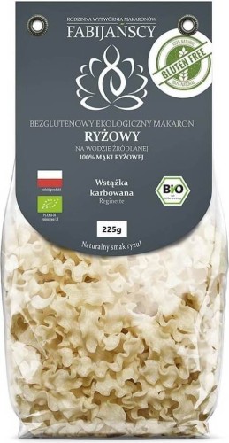 Pasta (white rice) reginette gluten-free BIO 225 g - Fabijańscy