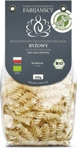 PASTA (WHITE RICE) FUSILLI GLUTEN-FREE BIO 225 g - FABIJAŃSCY