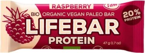 RASPBERRY PROTEIN RICE BAR BIO 47 g - LIFEFOOD