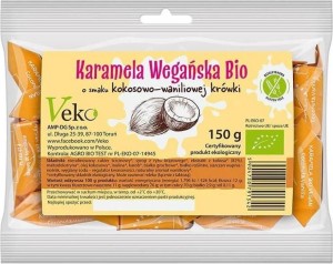 CARAMEL FUDGE VEGAN COCONUT-VANILLA FLAVOR BIO 150 g - EKOFLORKA