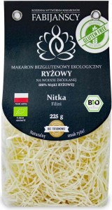 PASTA (WHITE RICE) FILINI GLUTEN-FREE BIO 225 g - FABIJAŃSCY