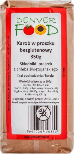 Carob powder (Gluten-free)  350g Denver Food