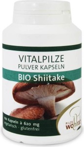 Shiitake mushrooms BIO 100 capsules - Pilze Wohlrab