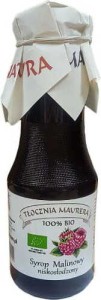 RASPBERRY SYRUP LOW SUGAR BIO 300 ml - TŁOCZNIA MAURERA
