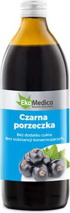 Czarna porzeczka sok 500ml EkaMedica