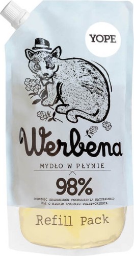 Natural liquid soap Verbena refill pack 500ml Yope