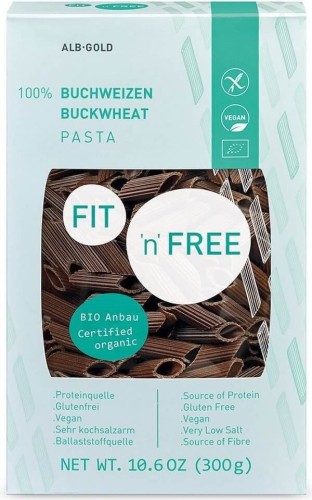 PASTA (BUCKWHEAT) PENNE GLUTEN-FREE BIO 300 g - ALB-GOLD (FIT'N'FREE)