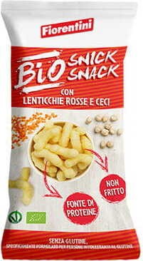 RICE CRISPS WITH LENTILS AND CHICKPEAS GLUTEN-FREE BIO 45 g - FIORENTINI