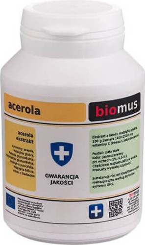 Acérola vitamine C en poudre 100g BIOMUS