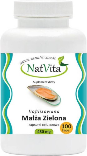 Palourde verte lyophilisée 430mg 100 gélules de cellulose NatVita