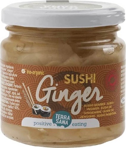 MARINATED GINGER FOR SUSHI BIO 190 g - TERRASANA