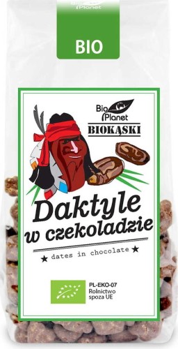 DAKTYLE W SUROWEJ CZEKOLADZIE BIO 100 g - BIO PLANET